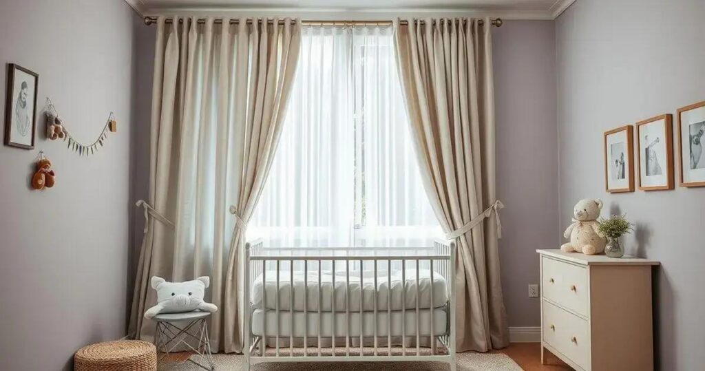 cortinas para quarto de bebê