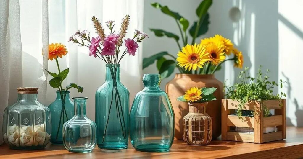decoração com material reciclado fácil