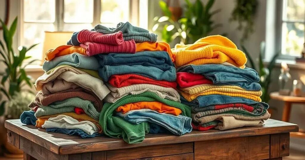 descarte consciente de roupas