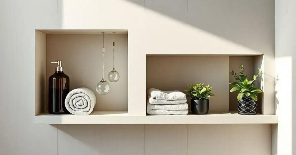 DIY nichos para banheiro