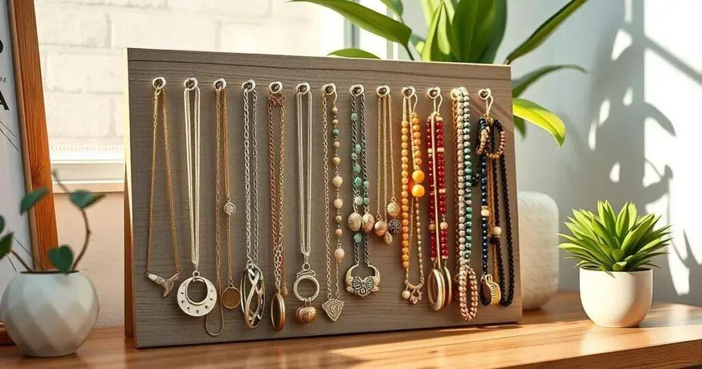 DIY organizador de bijuterias de parede