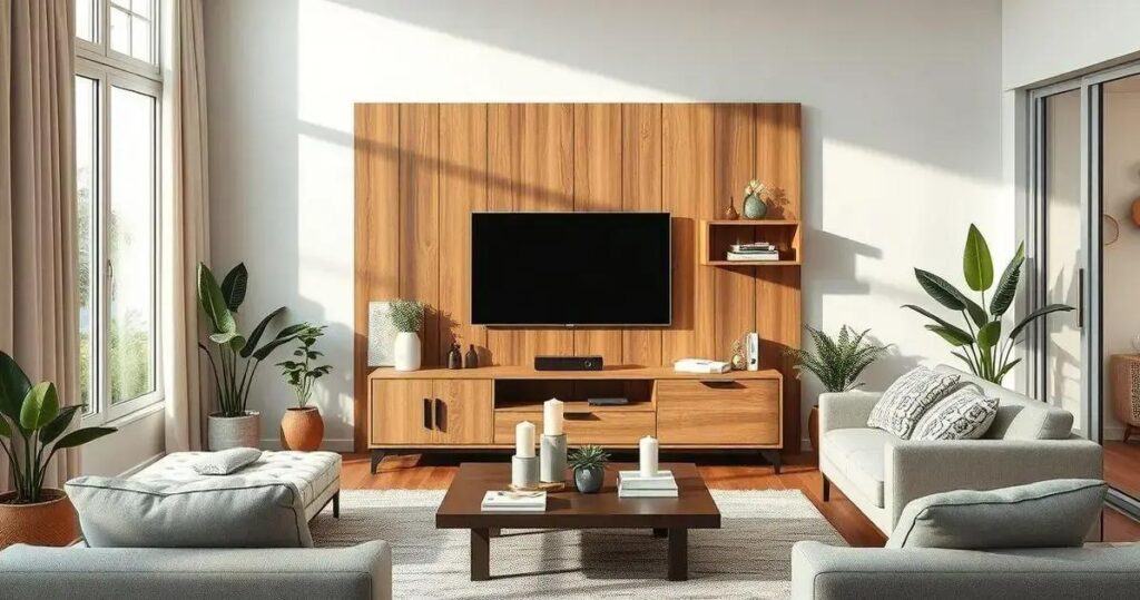 DIY painel de TV simples e barato