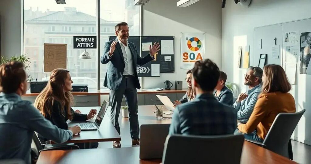 liderança em negócios