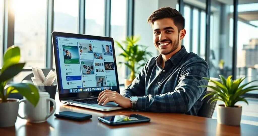redes sociais para negócios
