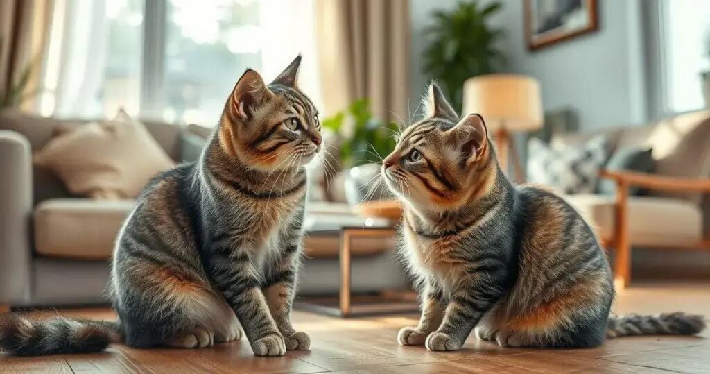 como apresentar dois gatos