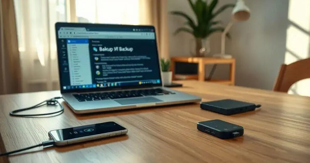como fazer backup do celular