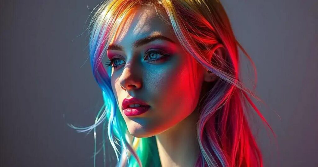cores vibrantes para loiras