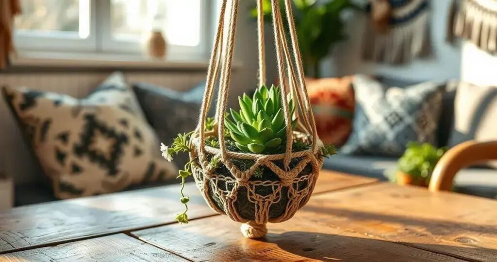 DIY cachepô de macramê passo a passo