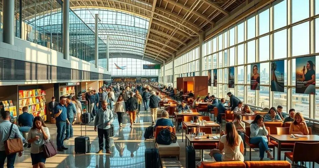 escalas longas em aeroportos