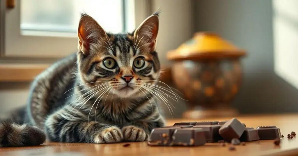 gatos podem comer chocolate