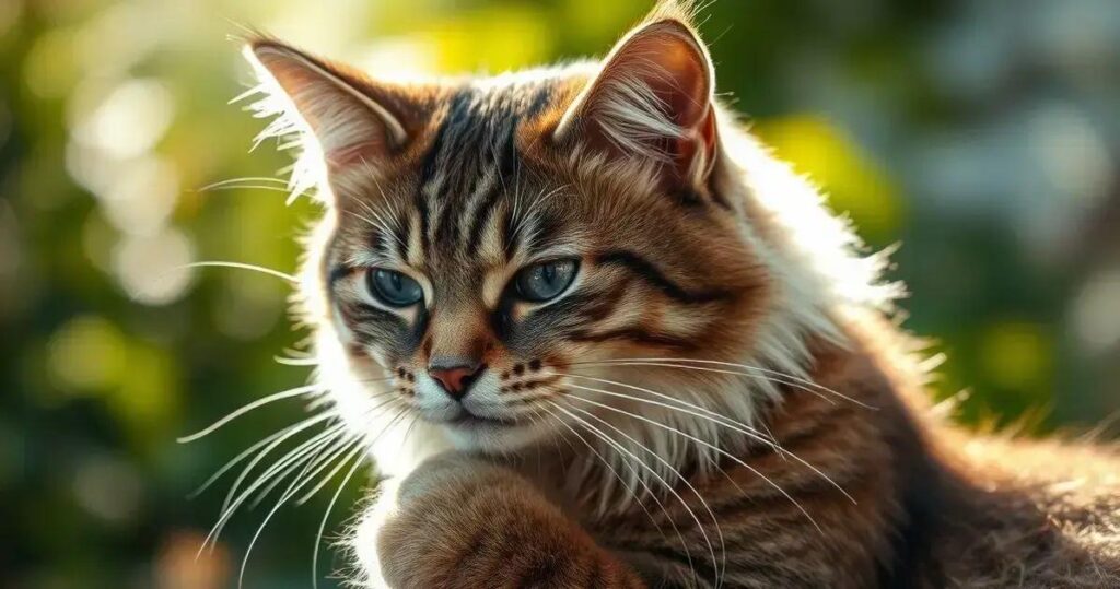 gatos se lambem muito