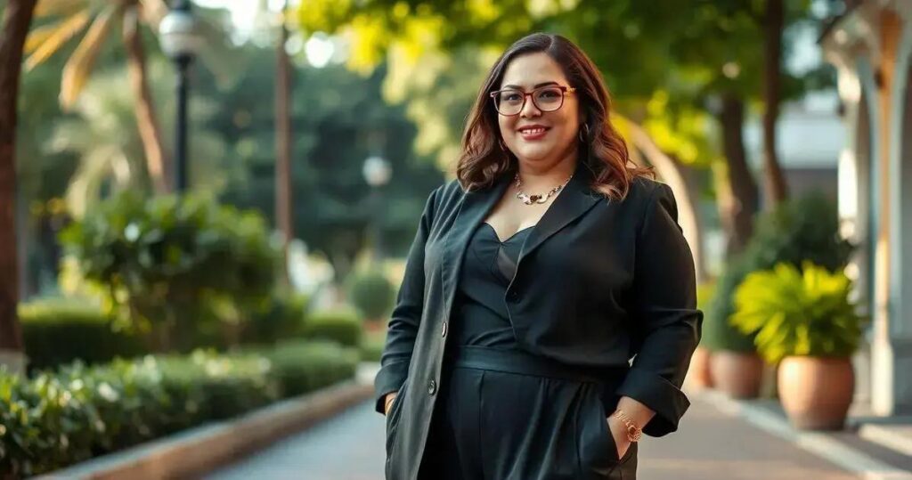 moda plus size elegante