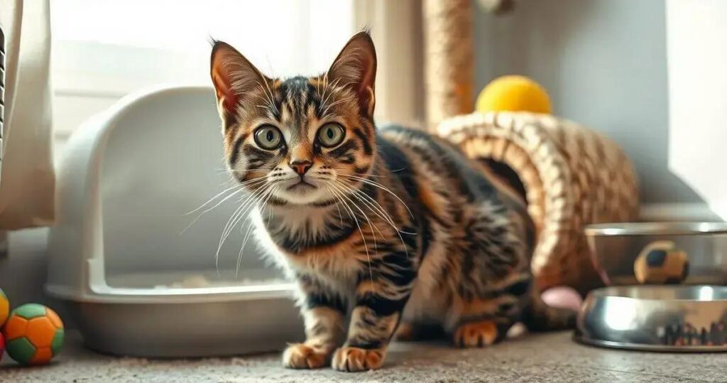 como fazer o gato usar a caixa de areia