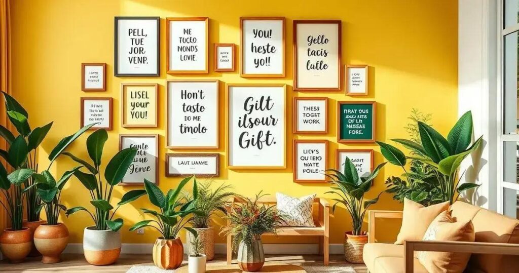 DIY quadros com frases inspiradoras